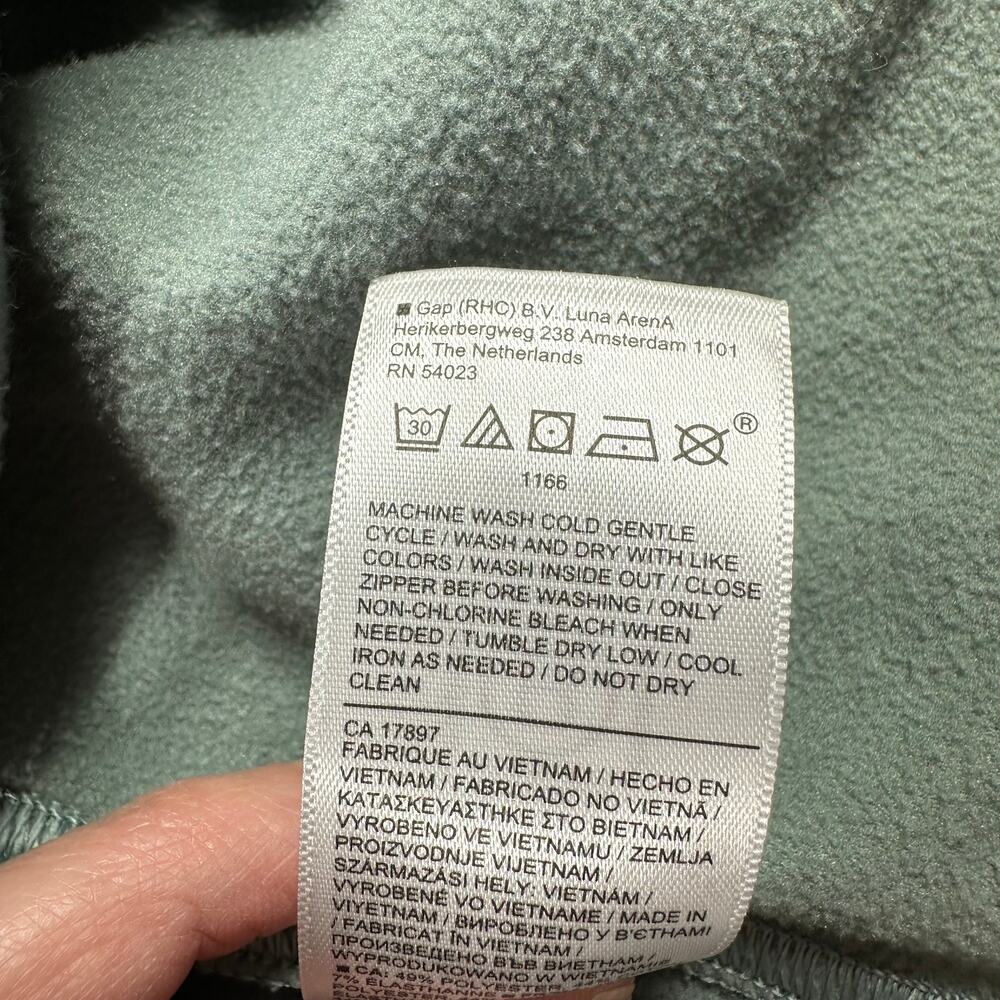 Athleta Jacket Womens Small Green Moto Full Zip Travel Commute Active Sporty - Picture 6 of 8
